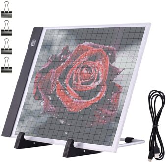 133 Stuks Diy Diamonds Schilderen Gereedschap En Accessoires Kits Met A4 Tracing Light Box Multi-Size Diamanten Pen Lade kits 7stk tools reeks