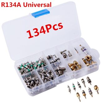 134 Stks/doos R134A Auto A/C Core Kleppen Automotive Airconditioning Assortiment Kit