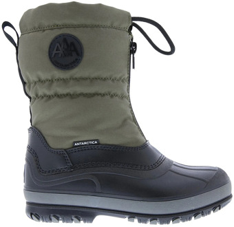 1363 Snowboots Junior donker groen - zwart - 37-38