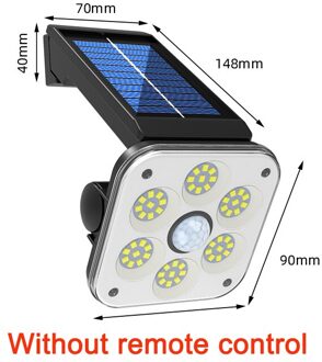138 Smd Led Super Heldere Zonne-verlichting 120 Led IP65 Waterdichte Outdoor Indoor Solar Lamp Met Verstelbare Hoofd Breed Verlichting hoek A 1 hoofd licht