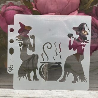 13Cm Drinken Heks Pot Diy Gelaagdheid Stencils Schilderij Plakboek Kleuring Embossing Album Decoratieve Kaart Template