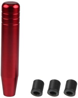 13Cm Universele Auto Aluminium Handmatig Pookknop Stok Handleiding Transmissie Gearstick Hendel Shifter Knop Rood