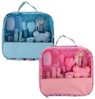 13Pcs/1Set Gezondheidszorg Zak Baby Dagelijkse Hygiëne Nagelknipper Schaar Borstel Haar Kam Manicure Care Thermometer zachte Baby Borstel