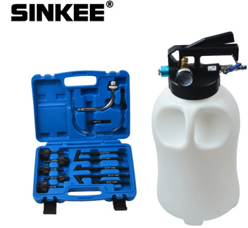 13pcs ATF Adaptor Pneumatic Transmission Oil Filling Tool Fluid Extractor Dispenser Refill Pump Tool Kit With 10L SK1656