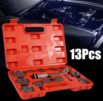13PCS Auto Car Precision Disc Brake Caliper Wind Back Tool Kit Brake Pad Brake Pump Brake Piston Car Repair Tool Kit
