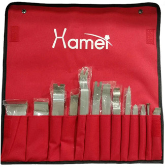 13pcs Auto Trim Removal Tools Metal for Car Panel Dashboard Radio Audio Navigation Fastener Disassembly Stainless Steel Pry Hard