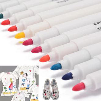 13Pcs Clothes Textile Marker Pen Fabric Water Paint Pen Sewing Grommet Patchwork Marking Pen DIY Pigment Painting Graffiti Tools