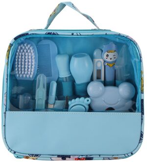 13Pcs Gezondheidszorg Baby Care Kit Gezondheidszorg Dagelijkse Hygiëne Zak Manicure Zorg Nagelknipper Schaar Borstel Haar Kam thermometer