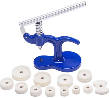 13Pcs Horloge Case Dichter Horloge Press Kit Voor Close Snap Off Horloge Back Cover Blauw