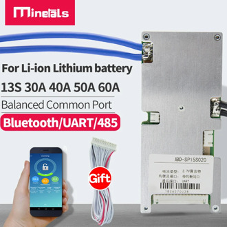 13S lithium battery BMS 48V smart BMS bluetooth 485/UART ternary 18650 polymer protection board intelligent BMS