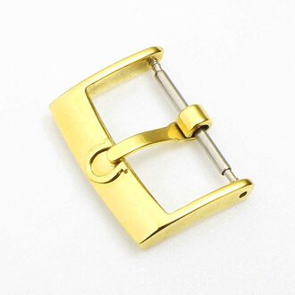 14 16 18 20Mm Horloge Accessoires Gesp Geschikt Voor Omega Horloge Seamaster Speedmaster De Ville Band Stalen Horloge Pin gesp zilver 16mm