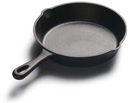 14/16/20 Cm Gietijzeren Pan Kleine Koekenpan Mini Ongecoat Non-stick Pan Heavy Duty Gebruik Voor gas Inductie Fornuis Outdoor Flameoven 22cm