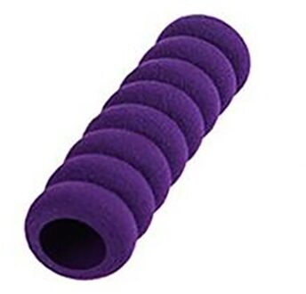 14*3.8Cm Huis Huishouden Verhandelt Verdikking Spiraal Eva Kind Anti-Collision Deurknop Handvat Cover Non-slip Zachte Deurklink Paars