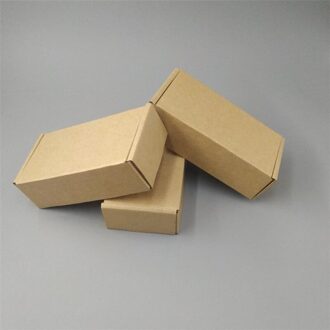14*7*4.5Cm Papier Kraft Bruin Ambachten Verpakking Tuck Top Golfkarton Mailing Dozen