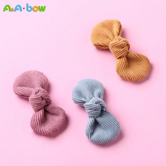 14 Color 1pcs Baby Flower Bows headband hairband Hairpin hair Clip Nylon Baby Barrettes Kids Child Girls Colorful Accessories