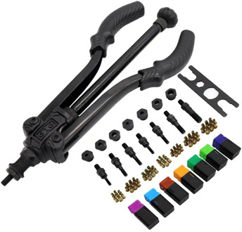 14'' Hand Rivet Nut Tool 616 Riveter Nut tool Hand Insert Rivet Nut Tool Manual Mandrels M5 M6 M8 M10 Plastic Case Packing