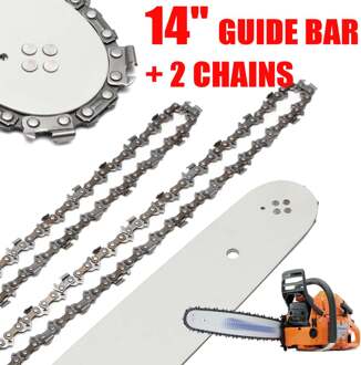 14 Inch Kettingzaag Zaagblad Met 2 Stuks Kettingen Voor Stihl 017 MS170 MS171 MS170/MS180/MS230/MS250 Alle Soorten Staal