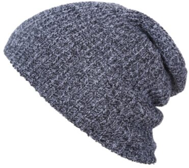 14 Kleur Unisex Sport Loopt Cap Mannen Vrouwen Mutsen Streep Gebreide Hip Hop Hoed Mannelijke Vrouwelijke Warme Winter Fitness jogging Caps donker blauw