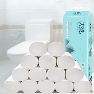 14 Pc Papieren Handdoeken Zachte Toiletpapier Huishouden Papierrol Tissue Papier Wc-papier Rollen Pack Rolling Papier D402