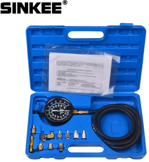 14 piece Engine Oil Pressure Tester Test Gauge Diagnostic Test Tool Set Kit