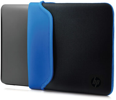 14'' Reversible Sleeve Zwart/Blauw