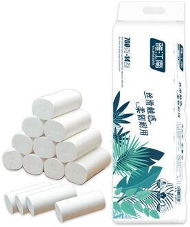 14 Rolls Papier Huis Huishouden 4 Lagen Bad Geen Core Zachte Toiletpapier X7YB