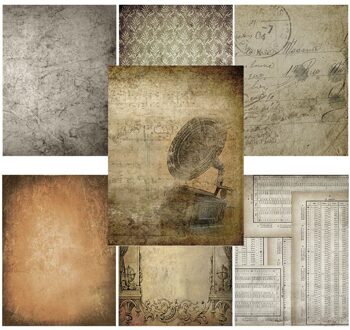 14 Stks/partij Fonograaf Retro Materiaal Papers Diy Scrapbooking Album Dagboek Decoratieve Papier Scrapbooking Papier