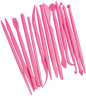14 stks/set DIY Fondant Cake Decorating Gereedschap Bloem Modelling Ambachtelijke Klei Tool Cake Biscuit Cookie Cutter Gegraveerde Pen Taart Tools roos rood