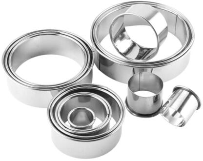 14 Stuks Cakevorm Rvs Ronde Dumplings Maker Deeg Snijgereedschap Dumplings Wrappers Mallen Set Keuken Accessaries
