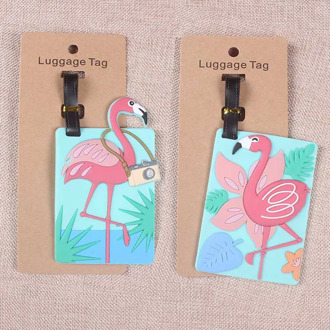 14 Style Travel Accessories Luggage Tag Creative Flamingo Suitcase Fashion Style Silicon Portable Travel Label ID Addres Holder