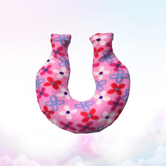 1400Ml U Vormige Coral Fleece Covers Voor Water Fles (Willekeurig Patroon) en Pvc Nek Schouder Water Injectie Warm Water Zak Wa