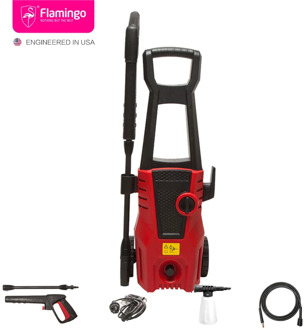 1400W Car Washer Car Cleaner 1600PSI 1.36GPM Spray Gun Detergent Bottle Turbo Water Hose Self-washing Car Cleaning Machine