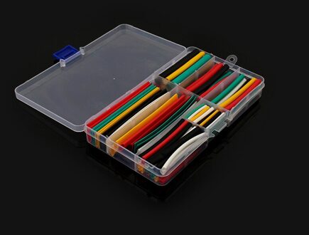 140Pcs Krimpkous Kit 2:1 Sleeving Polyolefine Isolatie Draad Kabel Tubing Diverse Krimpen Kit Met Doos