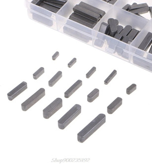 140pcs Round Ended Feather Key Parallel Drive Shaft Keys Set 8mm 10mm 12mm 16mm 20mm 25mm 30mm Hardware with Box Jy29 20