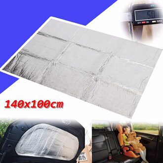 140x100cmx0.5cm Auto Deadener Mat Noise Motorkap Isolatie Deadening Hood Motor Firewall Warmte Aluminium Schuim Sticke