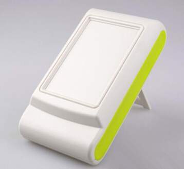 141*76*36mm 2 stks/partij handheld plastic case elektronische project doos behuizing power aansluitdoos schakelaar doos geel kant A4