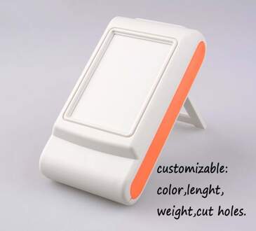 141*76*36mm 2 stks/partij handheld plastic case elektronische project doos behuizing power aansluitdoos schakelaar doos oranje kant A3