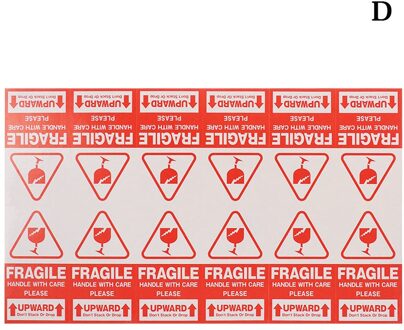 144 Stks/partij Nuttig Fragiele Waarschuwing Label Sticker 9X5 Cm Handvat Met Zorg Houden Express Label Verpakking Mark speciale Tag
