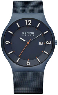 14440-393 - Horloge - RVS - Blauw - Ø 40 mm