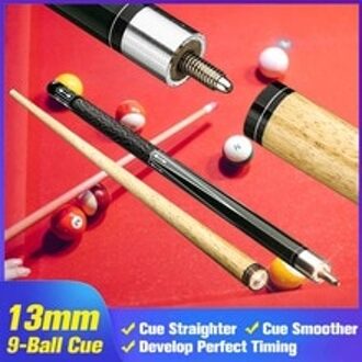 145Cm 9-Ball Cue Snooker Hout Pool Cue Biljart Stok 13Mm 1/2 Split Biljart Cuesbilliards Oefenen Onderhoudend gereedschap