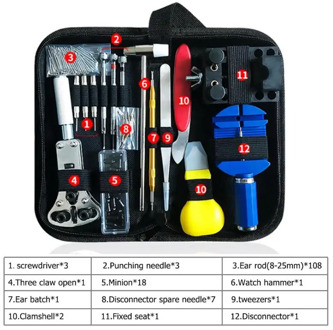 147pcs Watch Repair tool Kit Watch Link Pin Remover Case Opener Spring Bar Remover Horlogemaker Gereedschap Repair WatchTool Kit