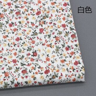 147X50cm Kleine Bloemen Gedrukt Stof Poplin Katoen Patchwork Naaien Voor Kleding Jurk Blouse Diy Handgemaakte Accessoires kleding stof 1