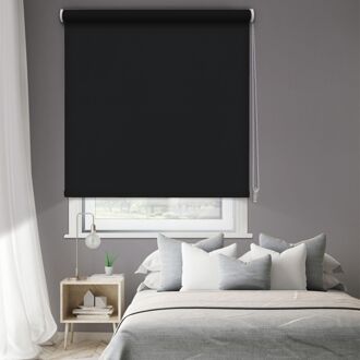 1499 Verduisterend Rolgordijn Effen Zwart 180x250cm