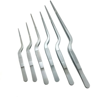 14cm/16cm/20cm/23cm/25cm/30cm Elbow Tweezers Anti-static Hand Tool Clear Clip Stainless Steel Maintenance Repair Tool Kit