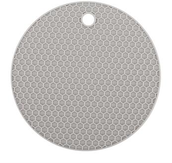 14Cm Ronde Hittebestendige Siliconen Placemat Drink Cup Onderzetters Antislip Pannenlap Mat Keuken Accessoires Onderzetters grijs