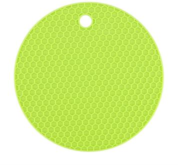 14Cm Ronde Hittebestendige Siliconen Placemat Drink Cup Onderzetters Antislip Pannenlap Mat Keuken Accessoires Onderzetters groen