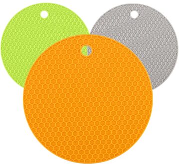 14Cm Ronde Hittebestendige Siliconen Placemat Drink Cup Onderzetters Antislip Pannenlap Mat Keuken Accessoires Onderzetters willekeurig kleur