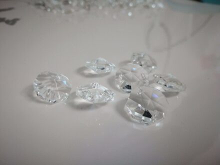 14mm Clear 200 pcs Kristal achthoek kraal, K9 kristal 2 gaten, Diy Bruiloft & woondecoratie, kristal Accessoires kroonluchter onderdelen