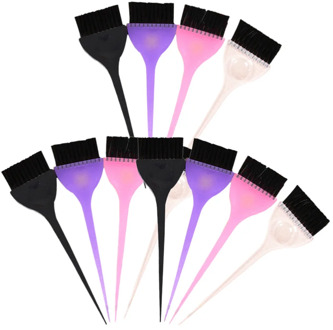 14pcs Hair Dyeing Brushes Professional Hair Tint Brush Durable Hairdressing Tool Random Color
