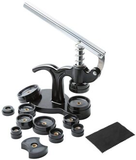 14Pcs Horloge Druk Set, 18Mm Tot 50Mm Horloge Case Dichter, horloge Reparatie Kit (Zwart)